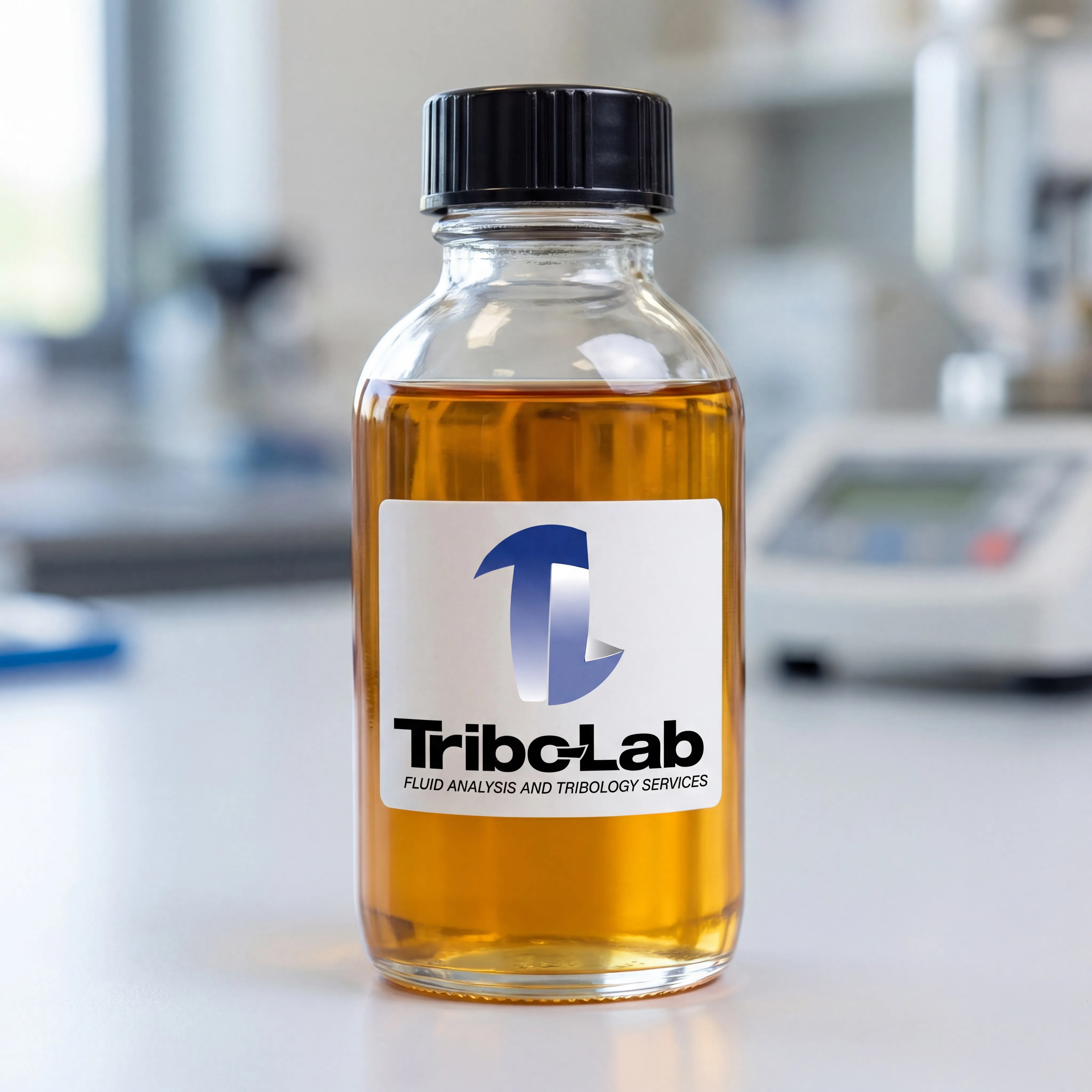 Industrial oil sample for fluid analysis